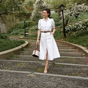 Ann Taylor Linen blend shirtdress